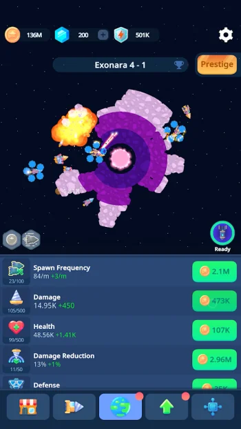 Planet Miner: Idle Action Game - скриншот 3
