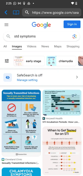 Private Browsing Web Browser - скриншот 4