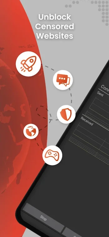 Psiphon VPN: Свобода онлайн - скриншот 2