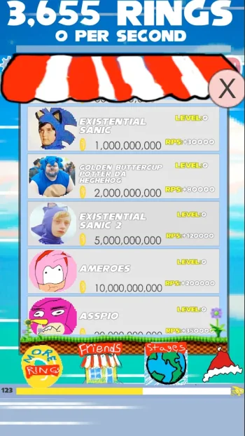 Sanic Clicker Manaa Aventure - скриншот 4