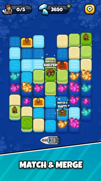 Sliding Seas: игра «3 в ряд» - скриншот 2