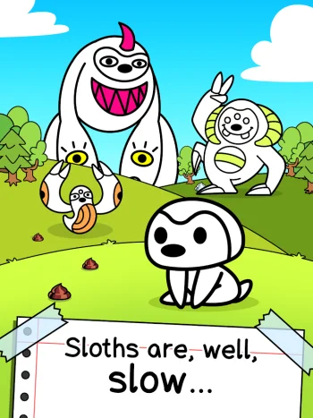Sloth Evolution: Merge Game - скриншот 5