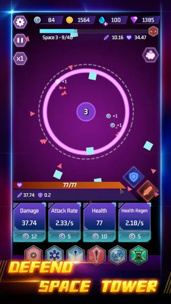 Space Tower - Galaxy Tower TD - скриншот 1