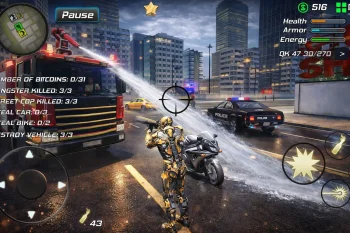 Super Crime Iron Hero Robot - скриншот 2