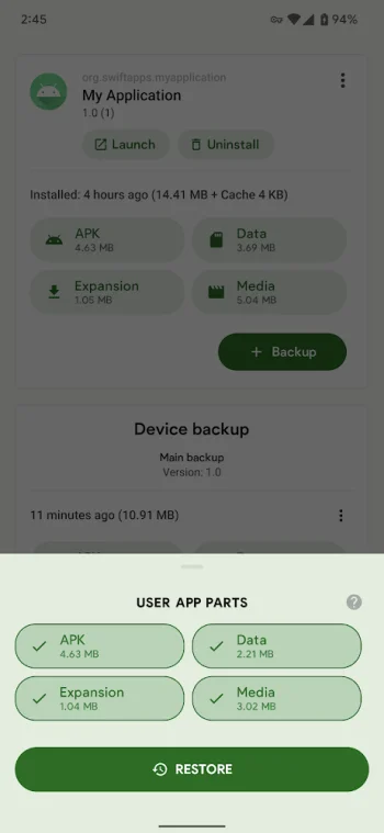 Swift Backup - скриншот 4