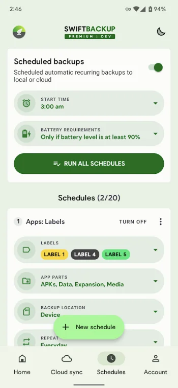 Swift Backup - скриншот 5