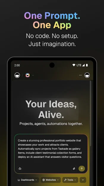 Taskade - AI Agents, Chat Bots - скриншот 1