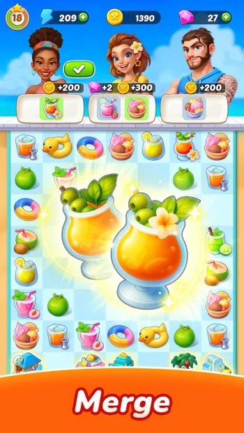 Tasty Travels: Merge Game - скриншот 2