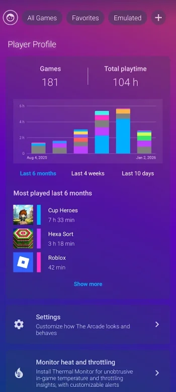 The Arcade · Game Hub Launcher - скриншот 4