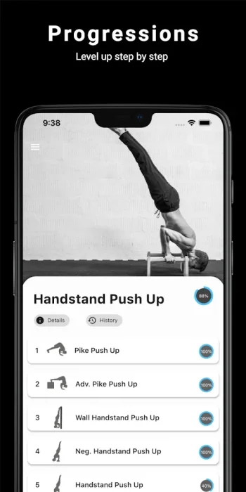 Thenics: Calisthenics Coach - скриншот 2