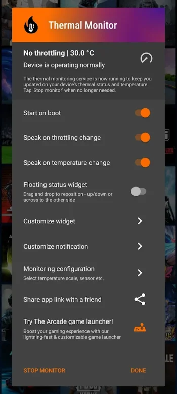 Thermal Monitor - Phone Temp - скриншот 1
