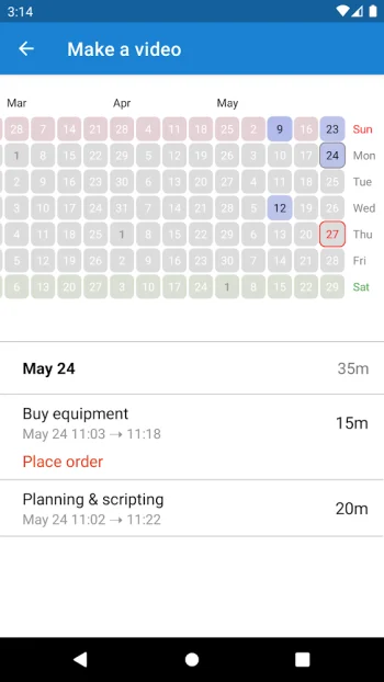 Time Tracker Go - скриншот 2
