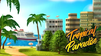 Tropic Paradise Sim: Town Buil - скриншот 1