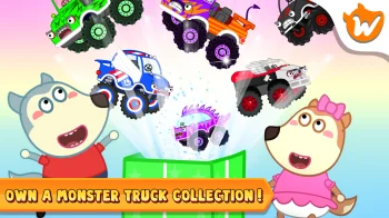Wolfoo Monster Truck Police - скриншот 2