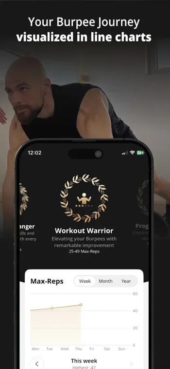 GOLDEN Burpees Tracker - скриншот 3