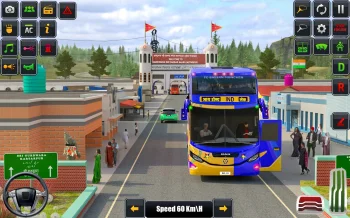 Indian Coach Bus Game City Bus - скриншот 5
