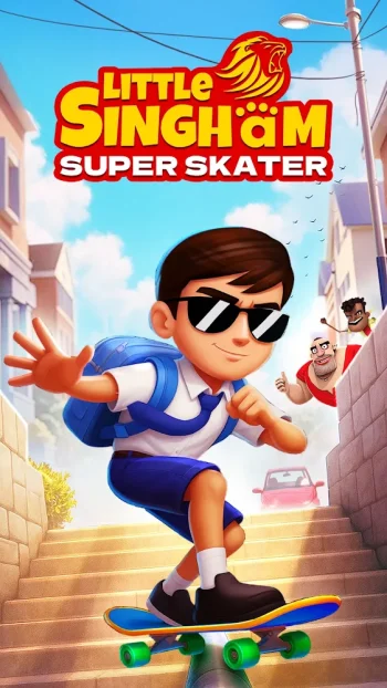 Little Singham Super Skater - скриншот 1