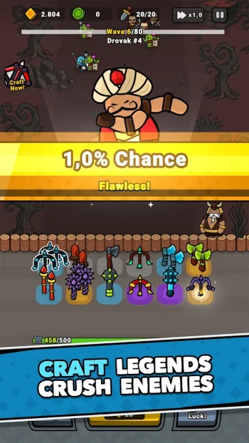 Lucky Forge: Idle TD Game - скриншот 2