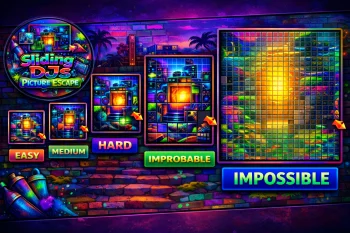 Sliding Picture Puzzle Escape - скриншот 1