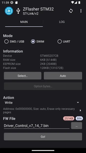 ZFlasher STM32 - скриншот 5